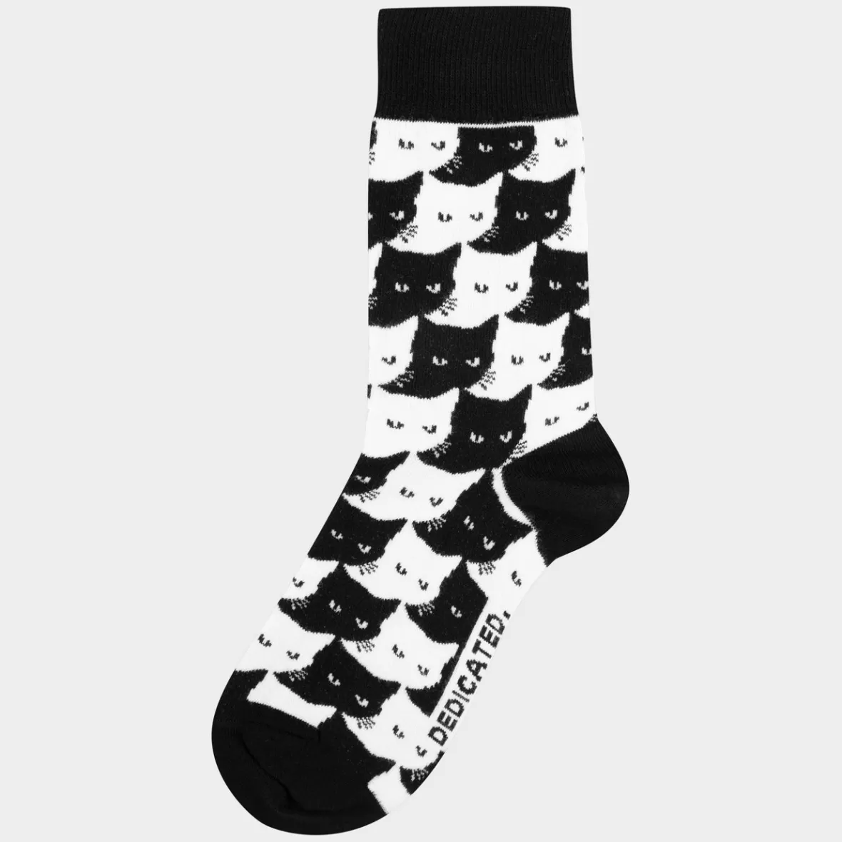 Socks | Socks | DEDICATED Socks Sigtuna Pepita Cats 3-Pack