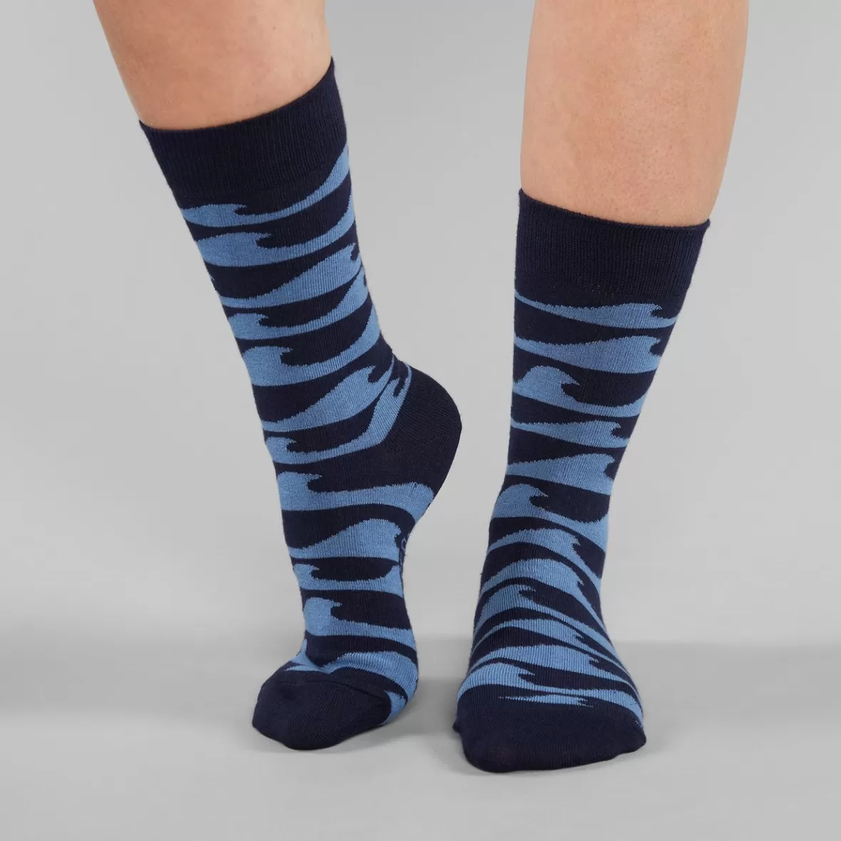 Socks | Socks | DEDICATED Socks Sigtuna Waves Navy