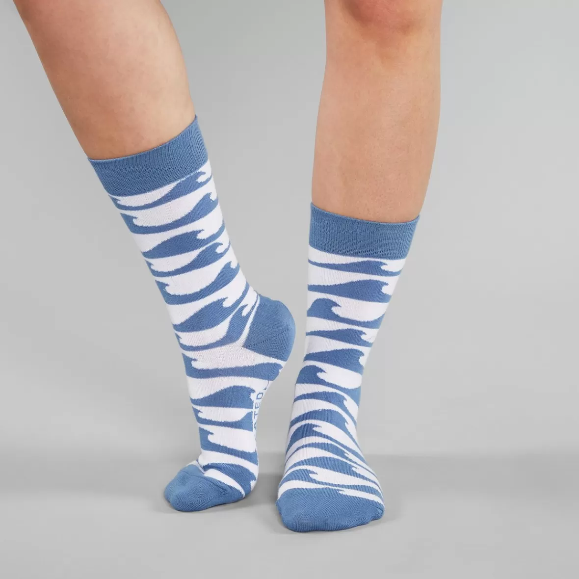 Socks | Socks | DEDICATED Socks Sigtuna Waves White