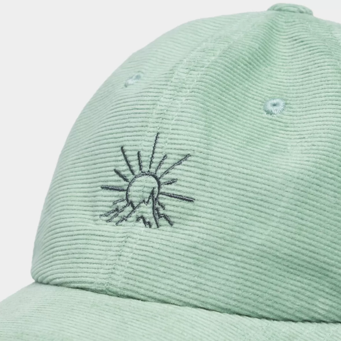 Caps | DEDICATED Soft Cap Slussen Corduroy Line Mountain Granite Green