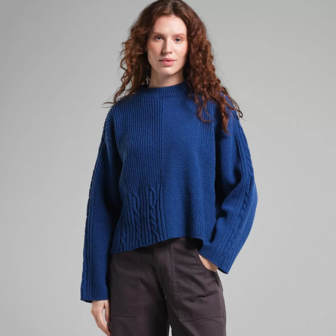 Knitwear | DEDICATED Sweater Limboda Royal Blue