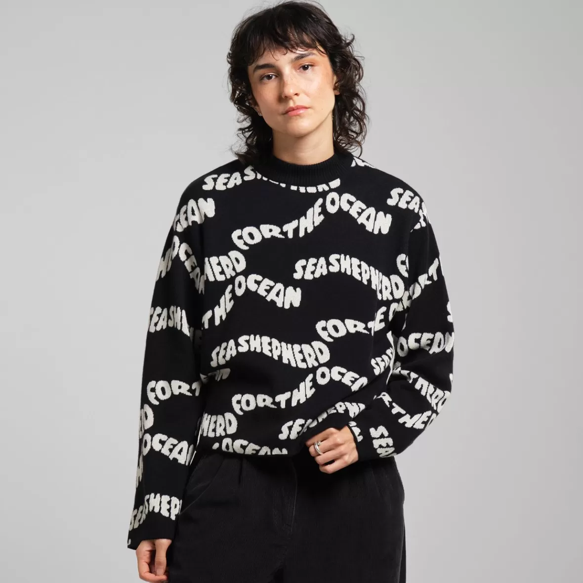 Knitwear | DEDICATED Sweater Limhamn For The Ocean Black