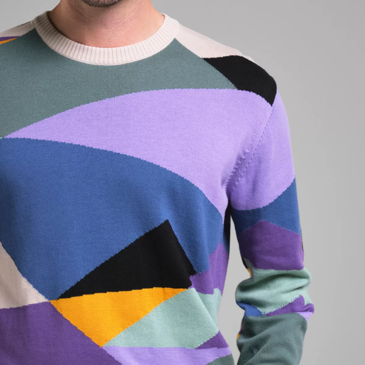 Knitwear | DEDICATED Sweater Mora Cut Peak Multi Color