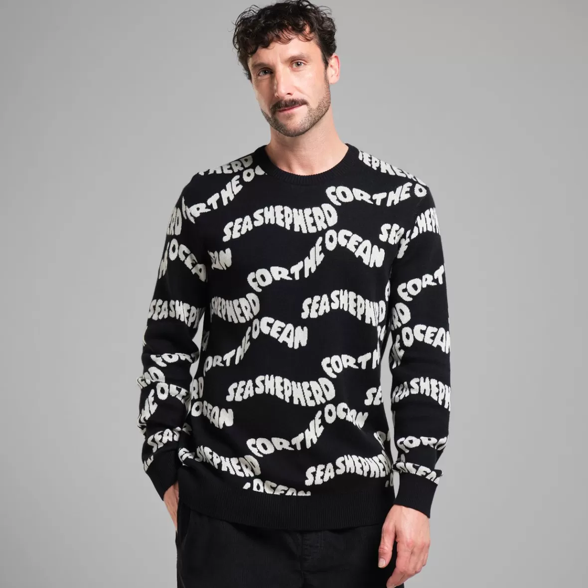 Knitwear | DEDICATED Sweater Mora For The Ocean Black