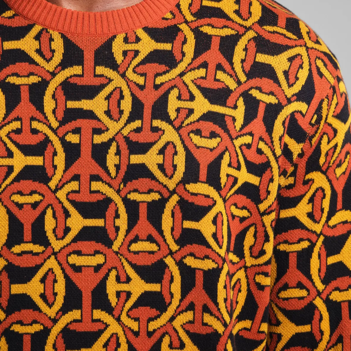 Knitwear | DEDICATED Sweater Mora Peace Link Multi Color