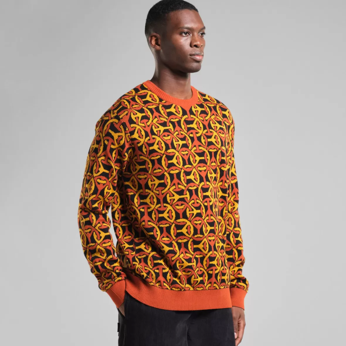 Knitwear | DEDICATED Sweater Mora Peace Link Multi Color