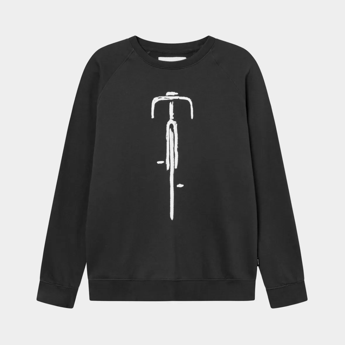 Sweats | DEDICATED Sweatshirt Malmoe Bike Front Charcoal