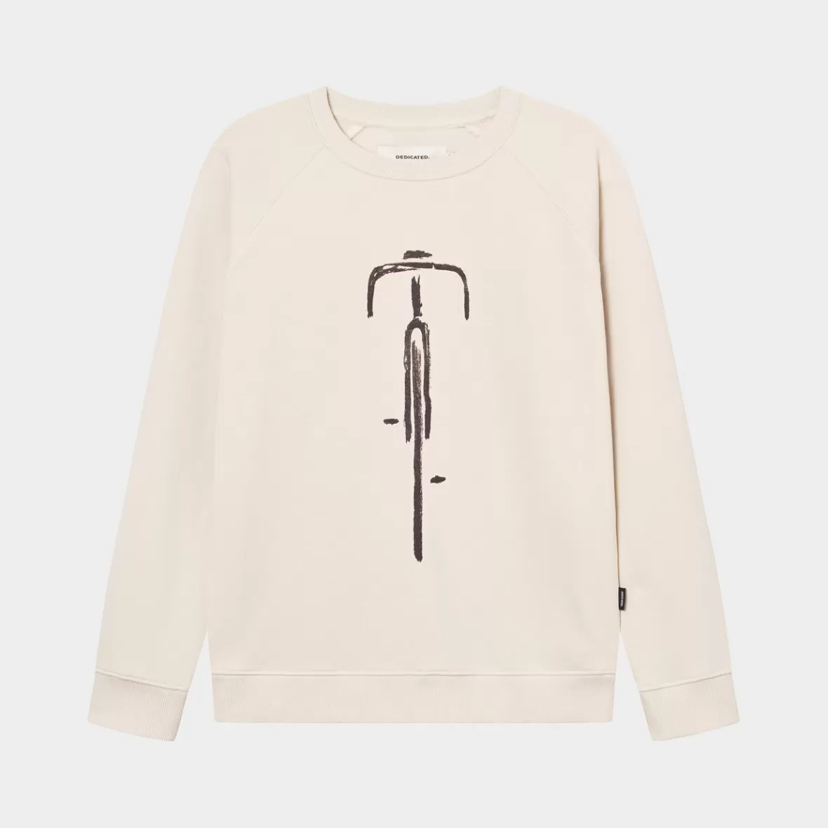 Sweats | DEDICATED Sweatshirt Malmoe Bike Front Oat White