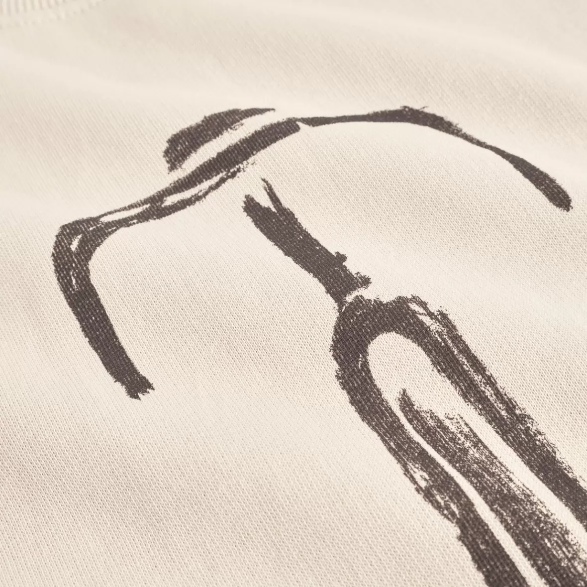 Sweats | DEDICATED Sweatshirt Malmoe Bike Front Oat White