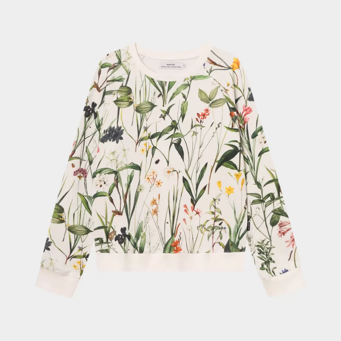 Sweats | DEDICATED Sweatshirt Ystad Flower Field Off-White