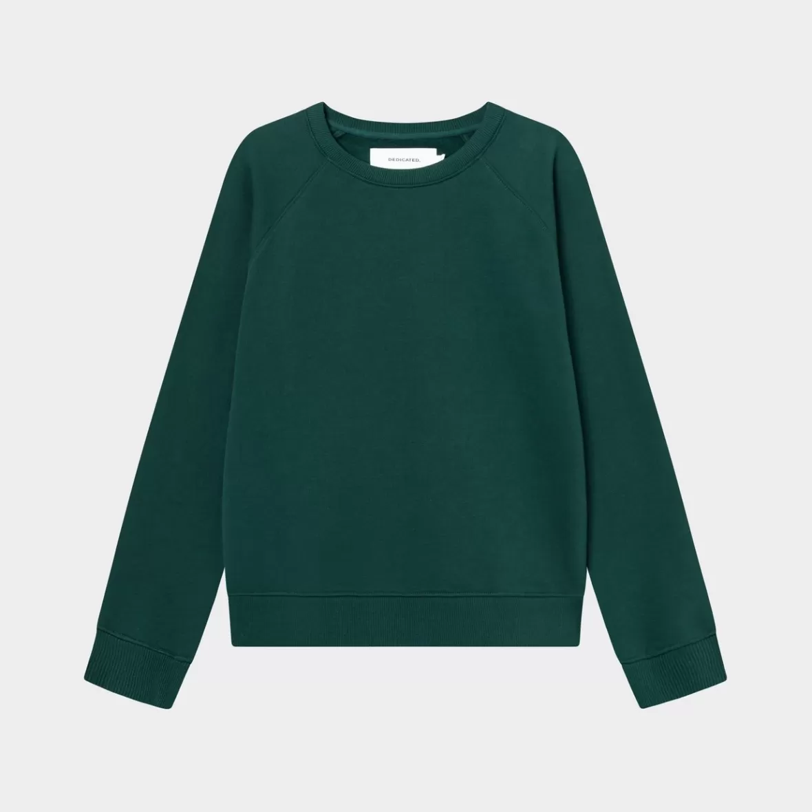 Basics | Sweats | DEDICATED Sweatshirt Ystad Raglan Base Dark Green