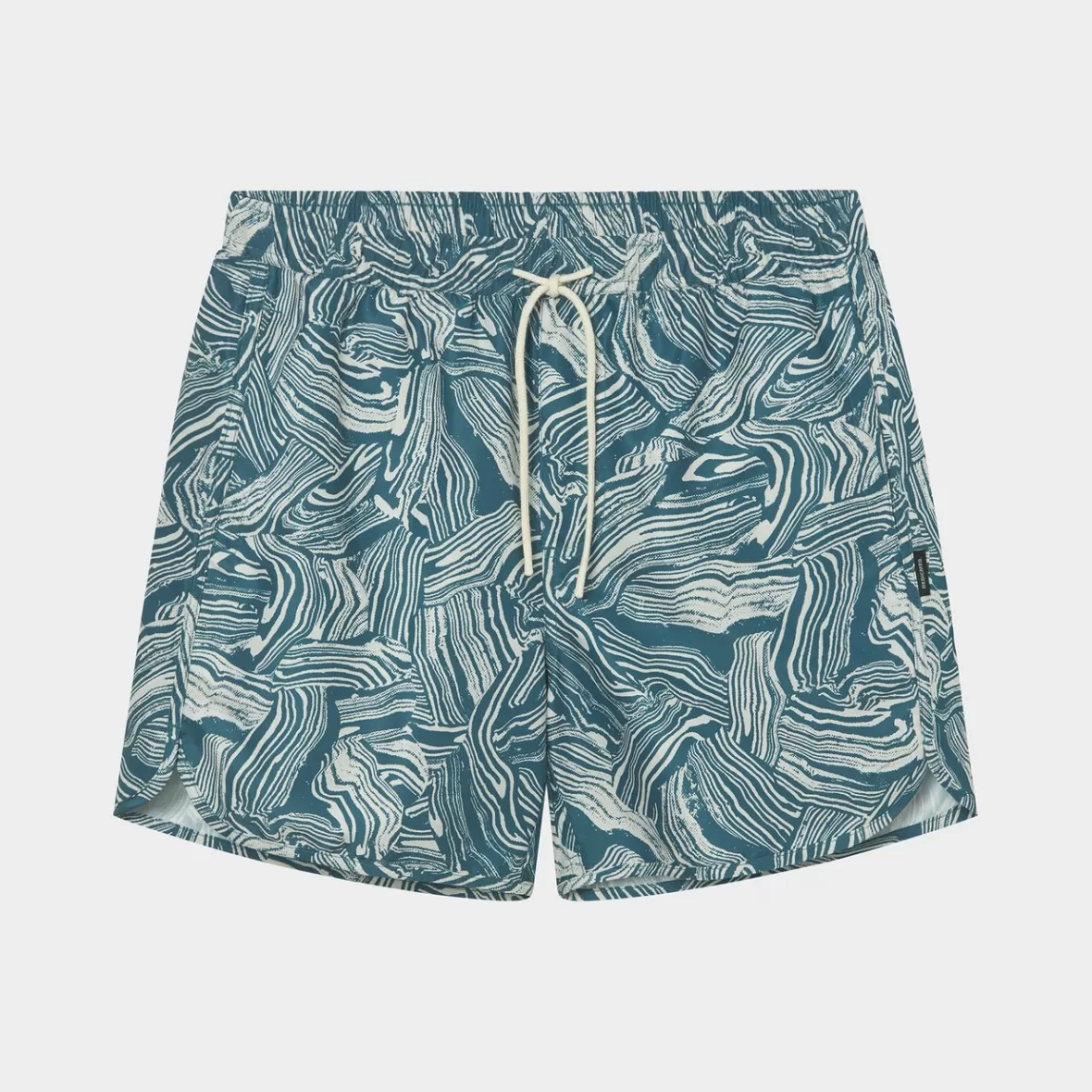 Swimwear | DEDICATED Swim Shorts Sandhamn Clay Swirl Blue