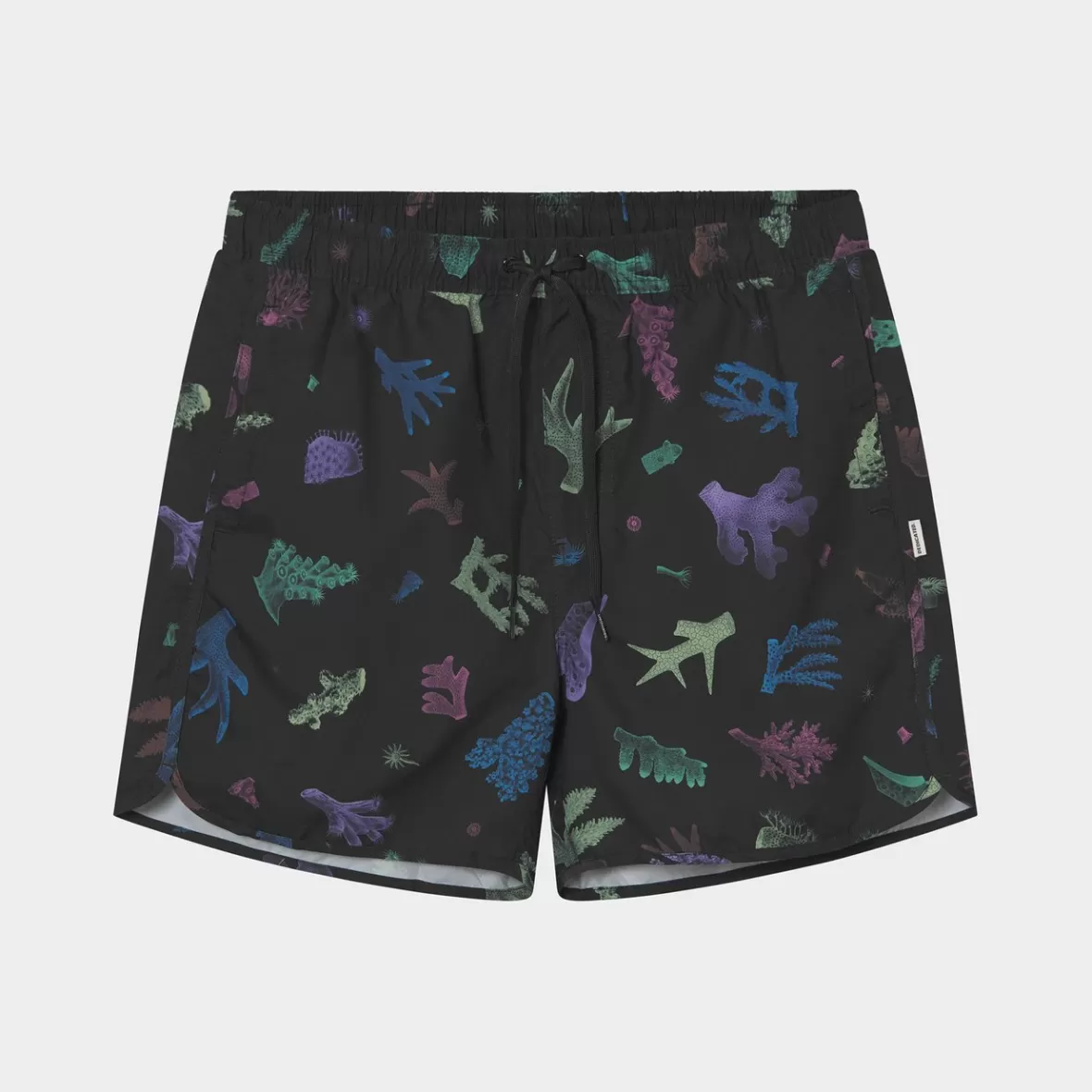 Swimwear | DEDICATED Swim Shorts Sandhamn Coral Gems Black