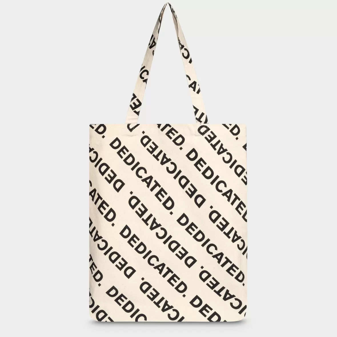 Tote Bags | DEDICATED Tote Bag Torekov Logo Pattern Off White