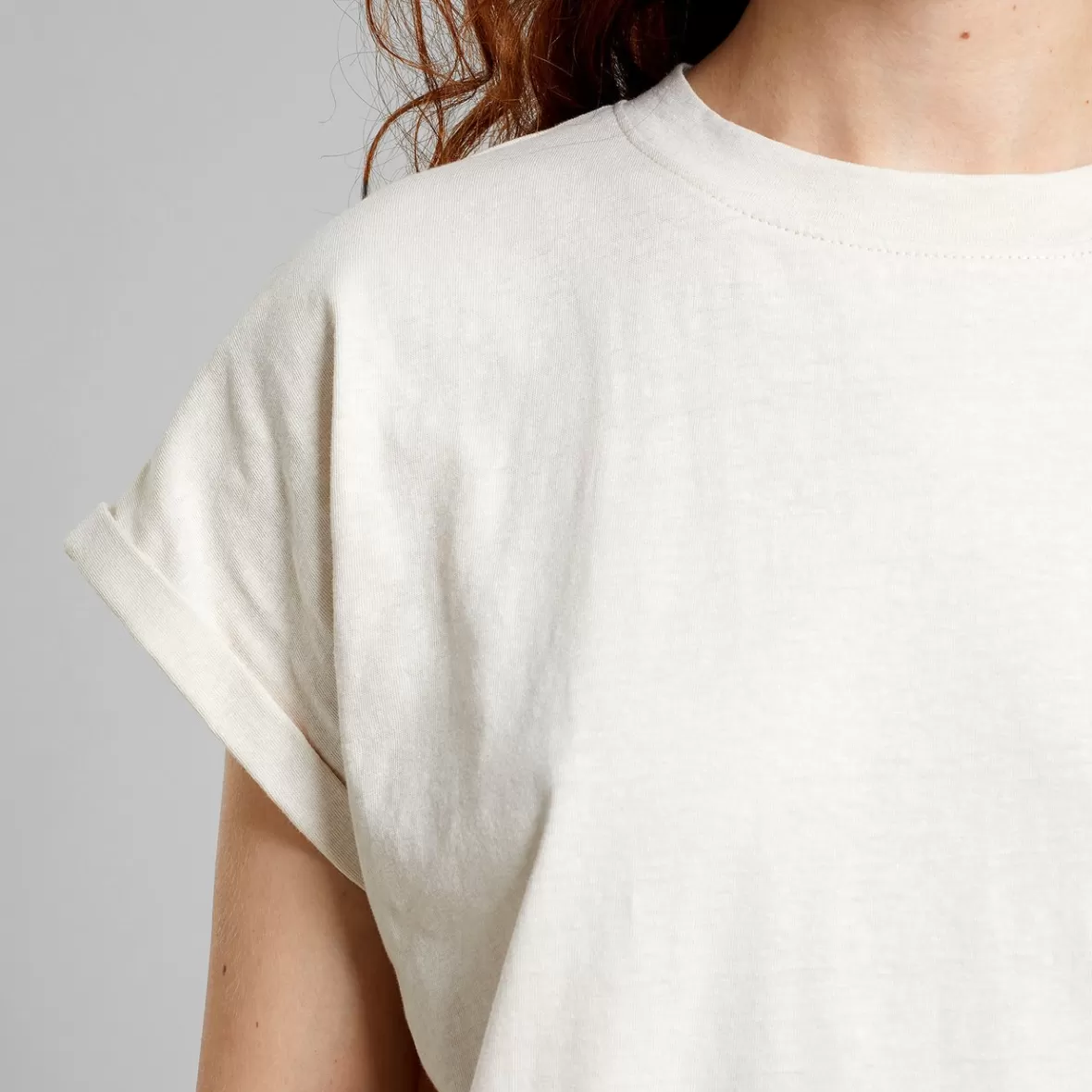 Dresses | DEDICATED T-shirt Dress Eksta Hemp Vanilla White