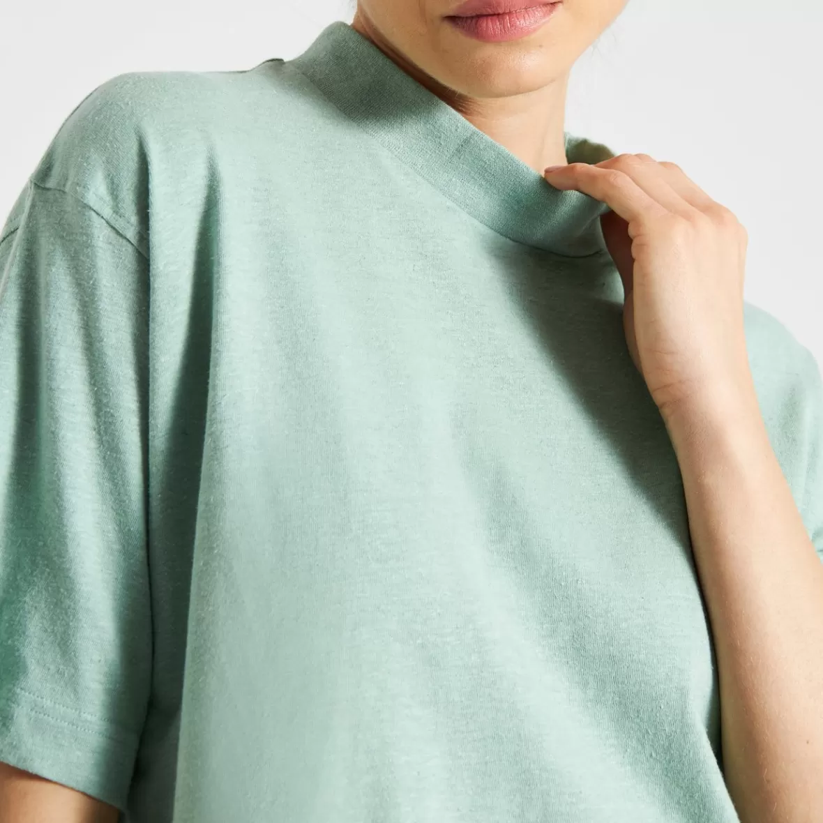 Base T-Shirts | Basics | DEDICATED T-shirt Floda Granite Green