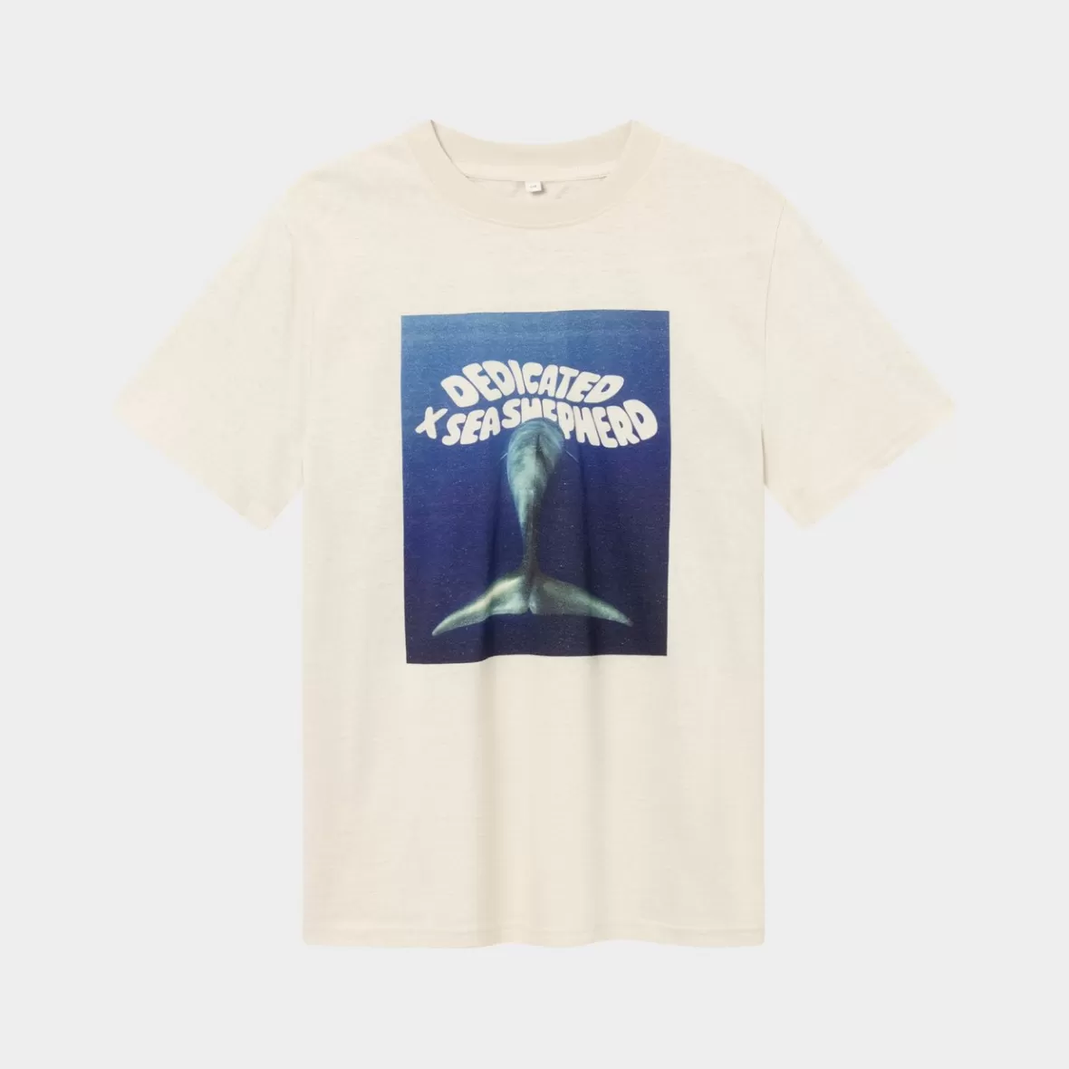 T-Shirts | DEDICATED T-shirt Gustavsberg Hemp Dolphin Tail Vanilla White