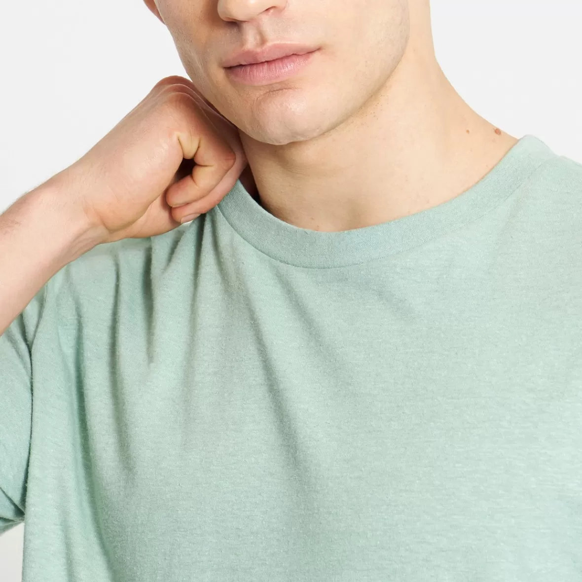 Base T-Shirts | Basics | DEDICATED T-shirt Gustavsberg Hemp Granite Green