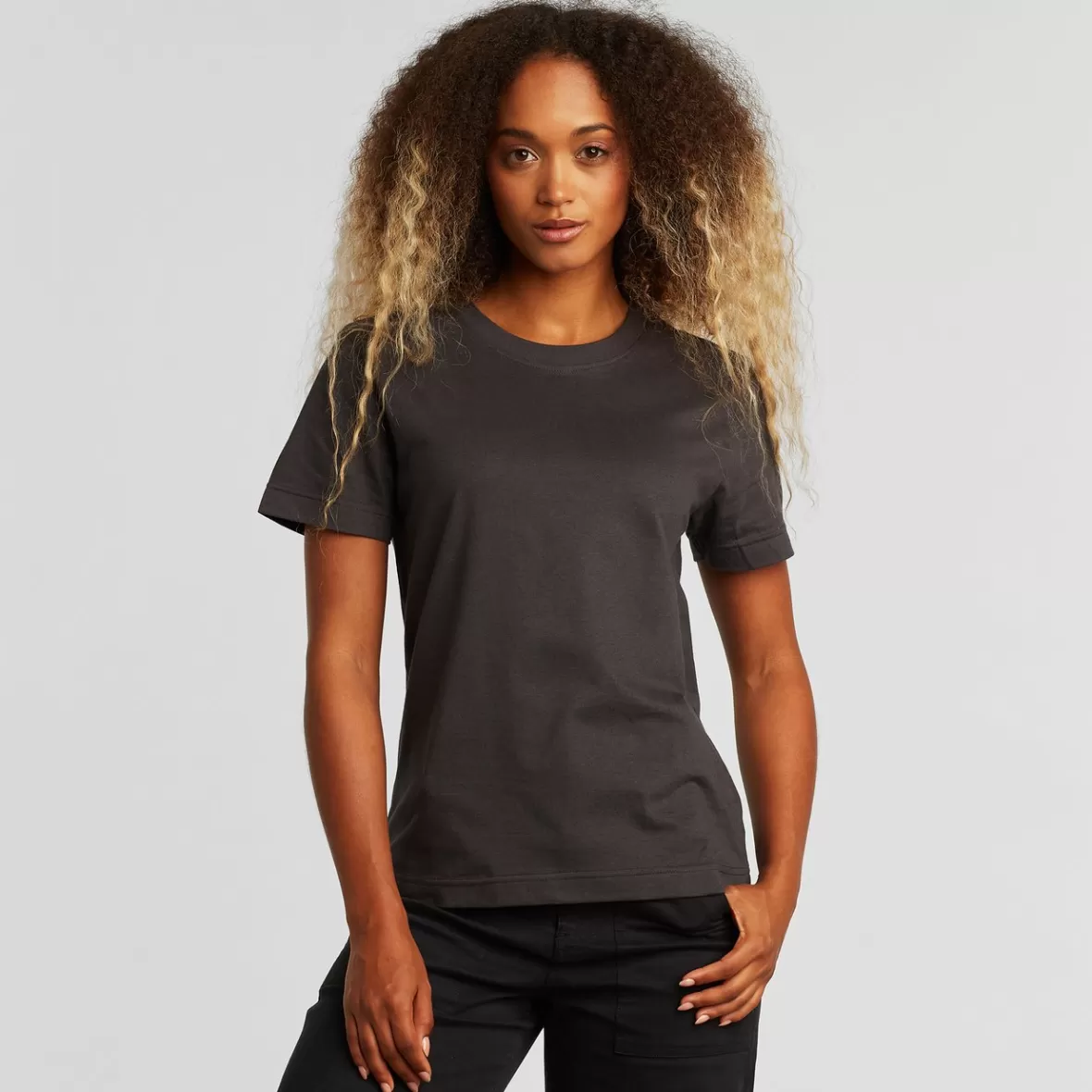 Base T-Shirts | Basics | DEDICATED T-shirt Mysen Base Charcoal