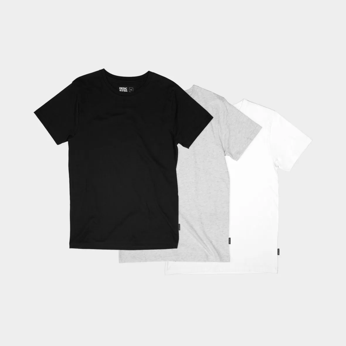 Base T-Shirts | Basics | DEDICATED T-shirt Stockholm Base 3-pack