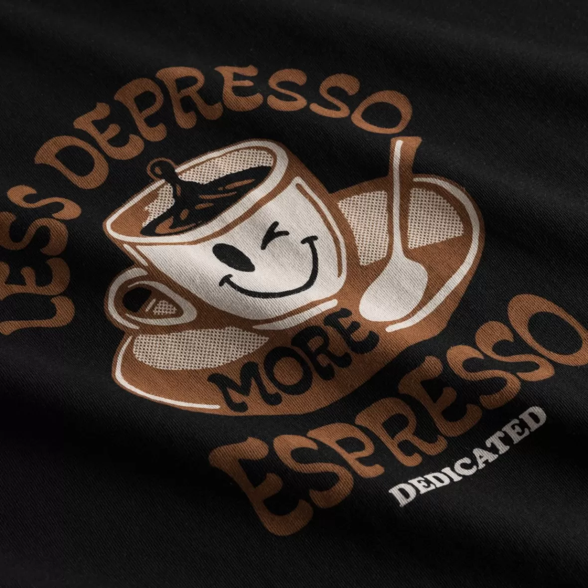 T-Shirts | DEDICATED T-shirt Stockholm Depresso Black