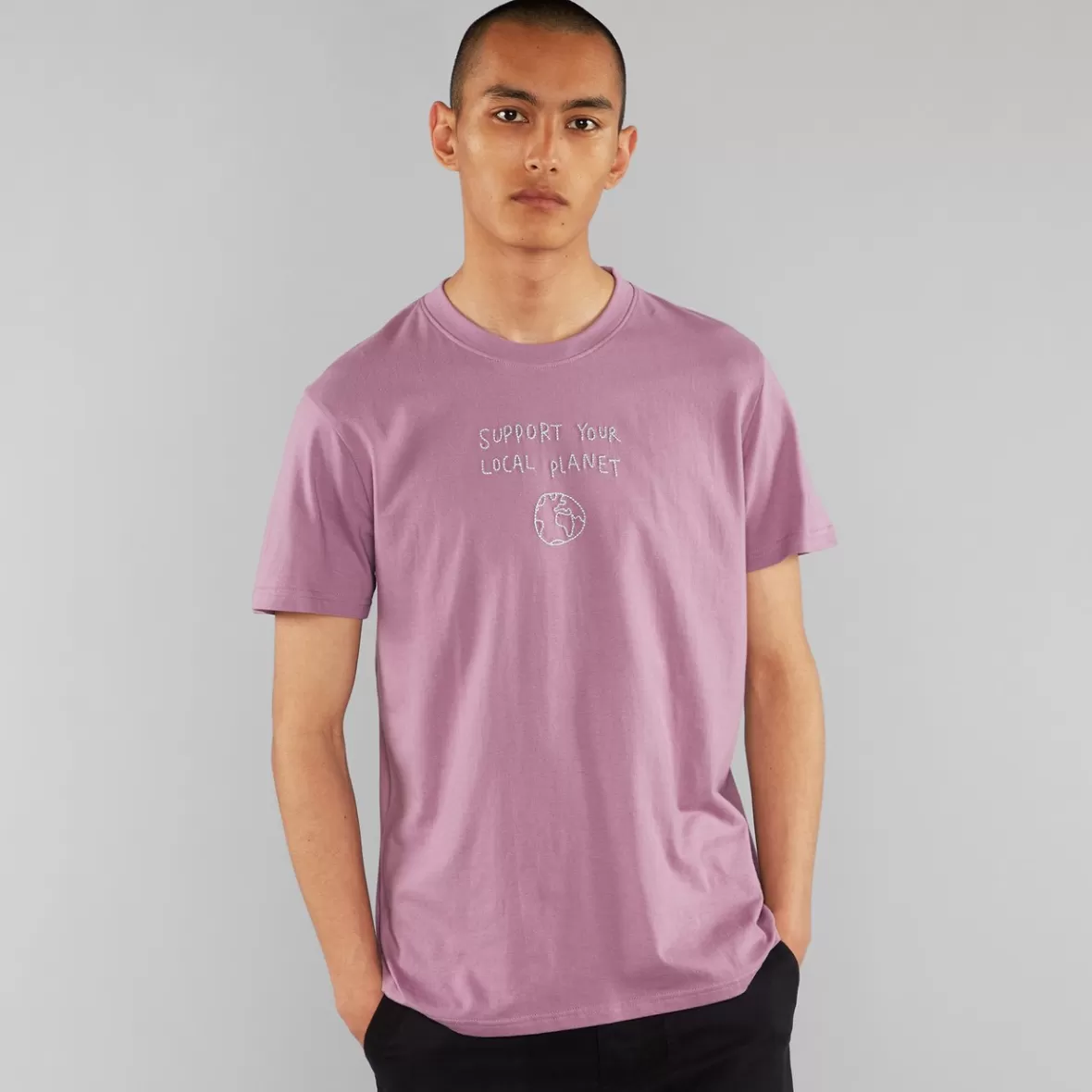 T-Shirts | DEDICATED T-shirt Stockholm Local Planet Dusty Purple