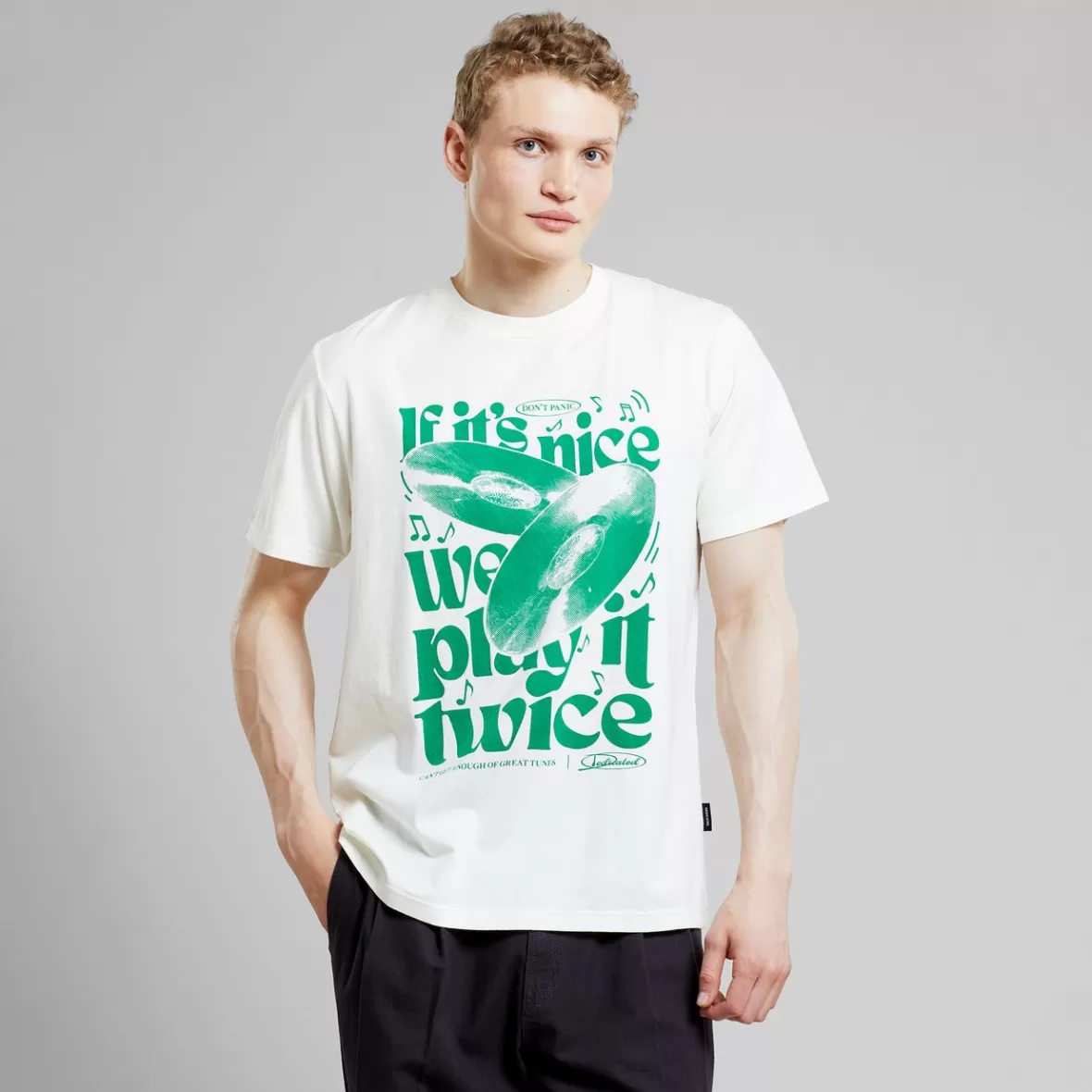 T-Shirts | DEDICATED T-shirt Stockholm Play It Twice Off-White