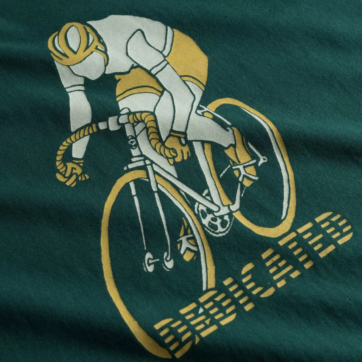 T-Shirts | DEDICATED T-shirt Stockholm Retro Bike Dark Green