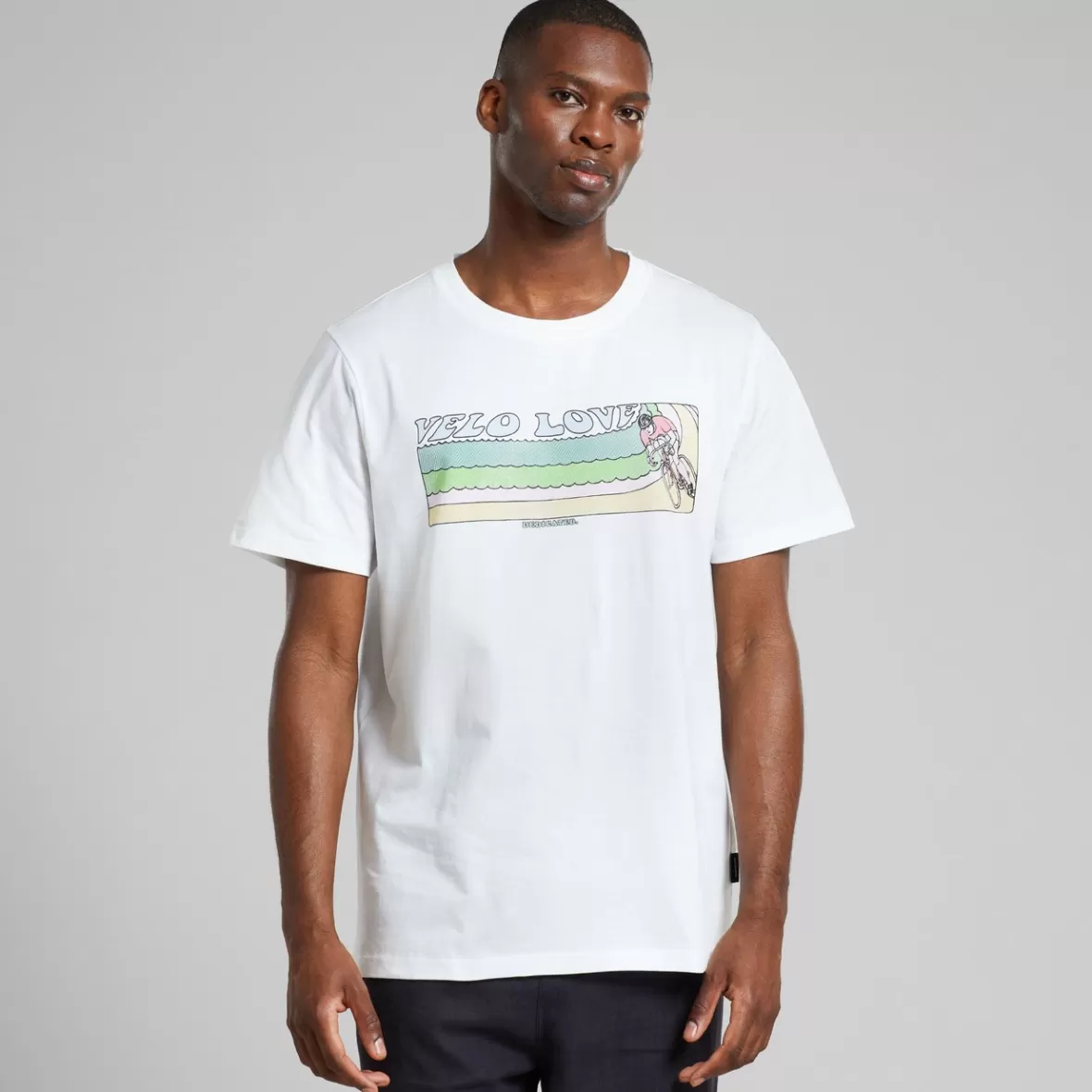 T-Shirts | DEDICATED T-shirt Stockholm Retro Velo Love Off-White