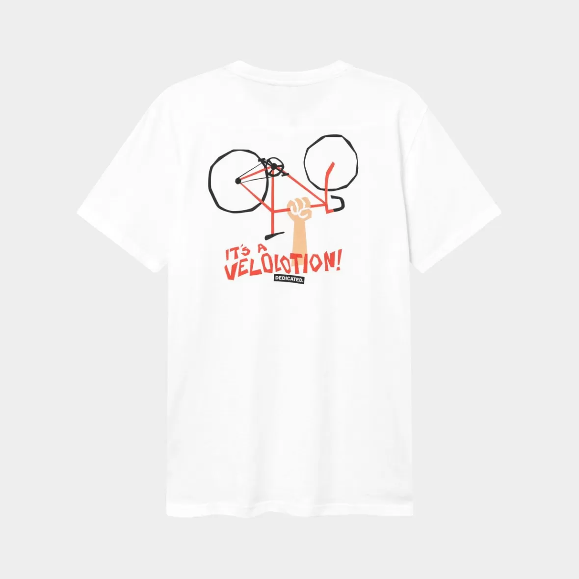 T-Shirts | DEDICATED T-shirt Stockholm Velolotion White