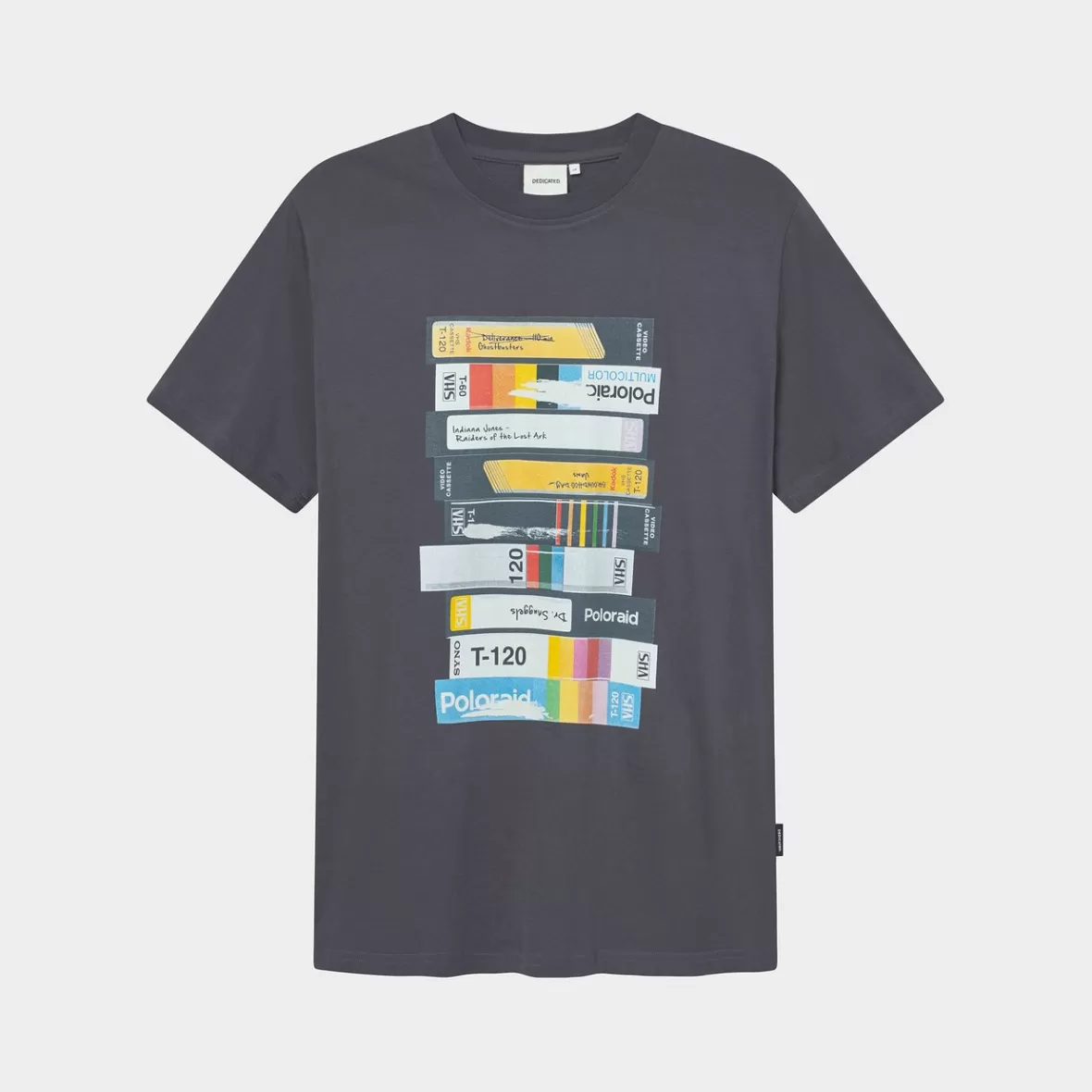 T-Shirts | DEDICATED T-shirt Stockholm Video Retro Charcoal