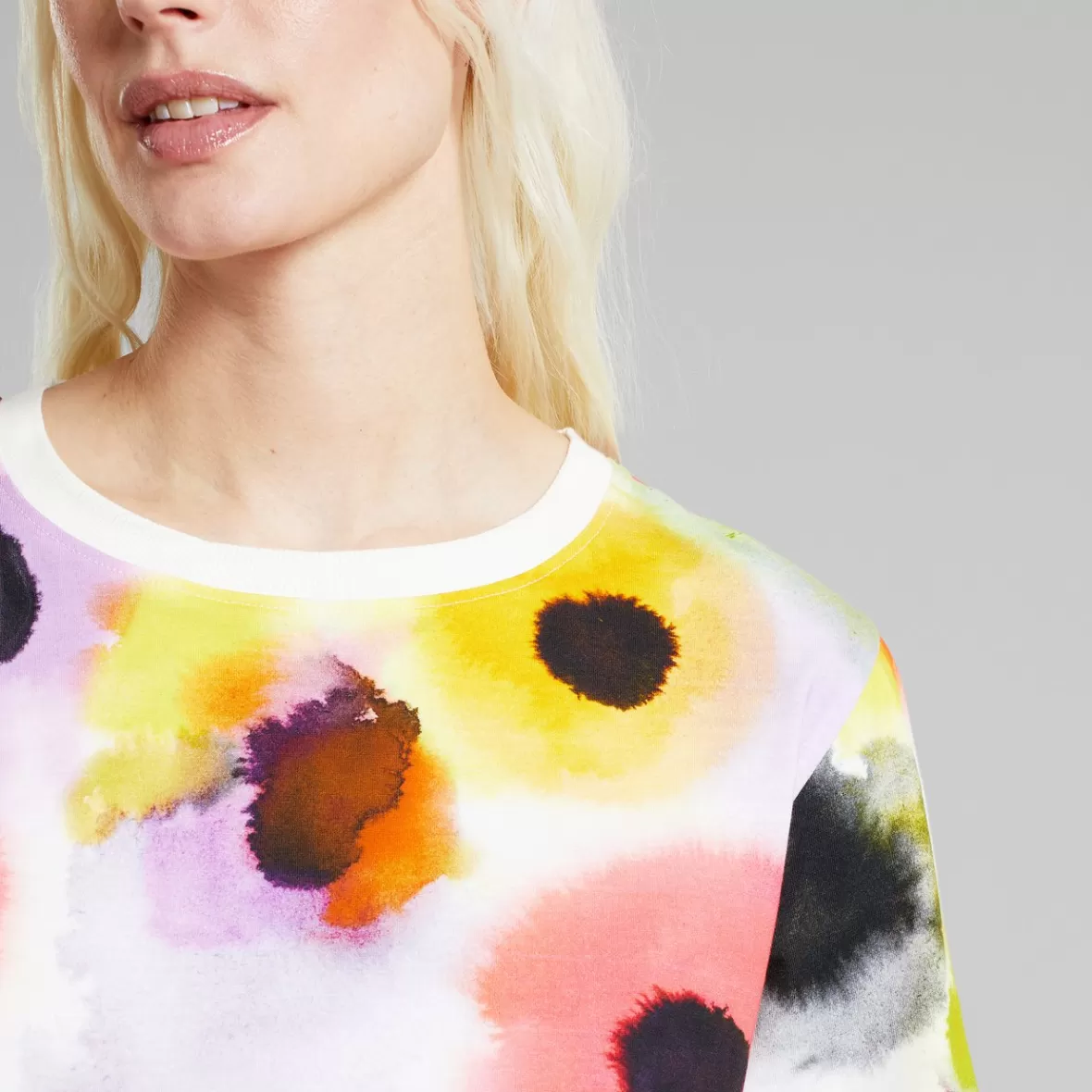 T-Shirts | DEDICATED T-shirt Vadstena Abstract Floral Multi Color