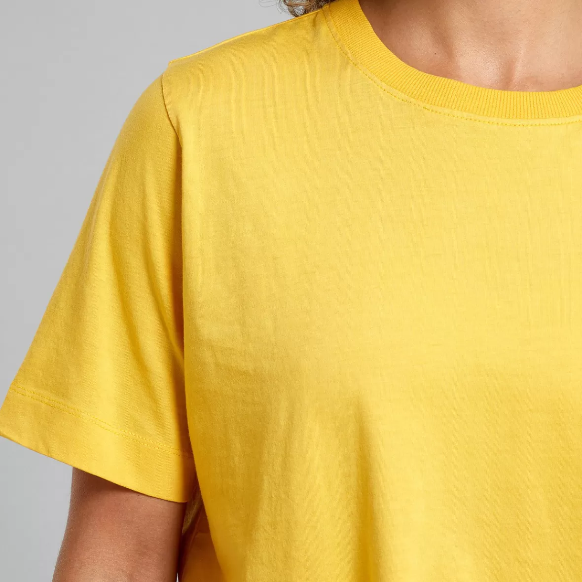 Base T-Shirts | Basics | DEDICATED T-shirt Vadstena Base Misted Yellow