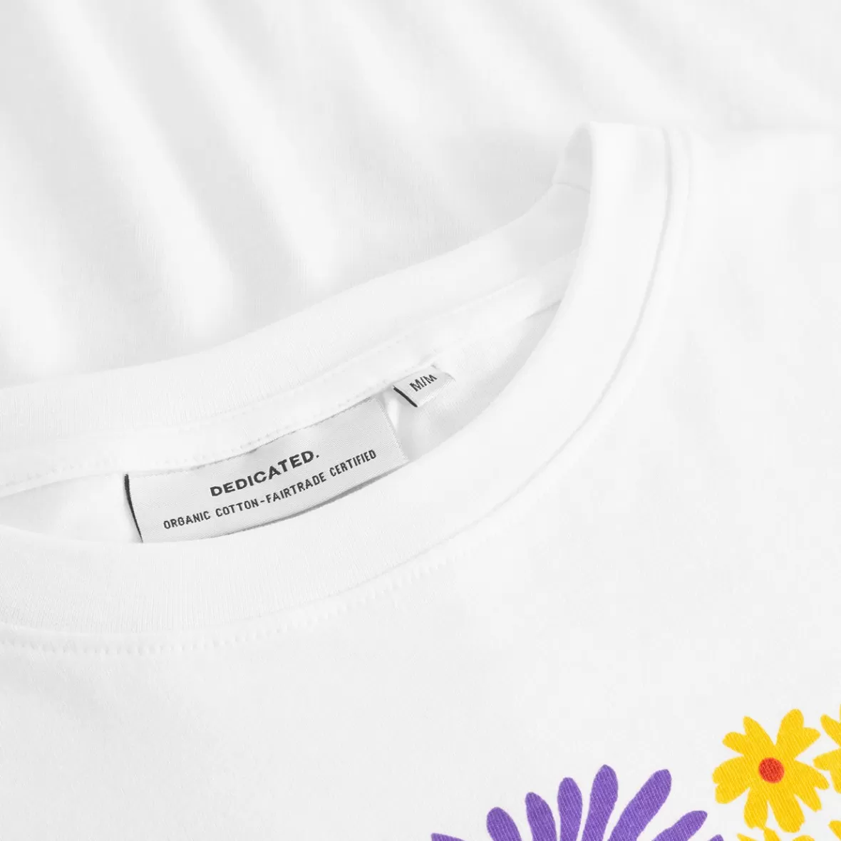T-Shirts | DEDICATED T-shirt Vadstena Cottage Flowers White