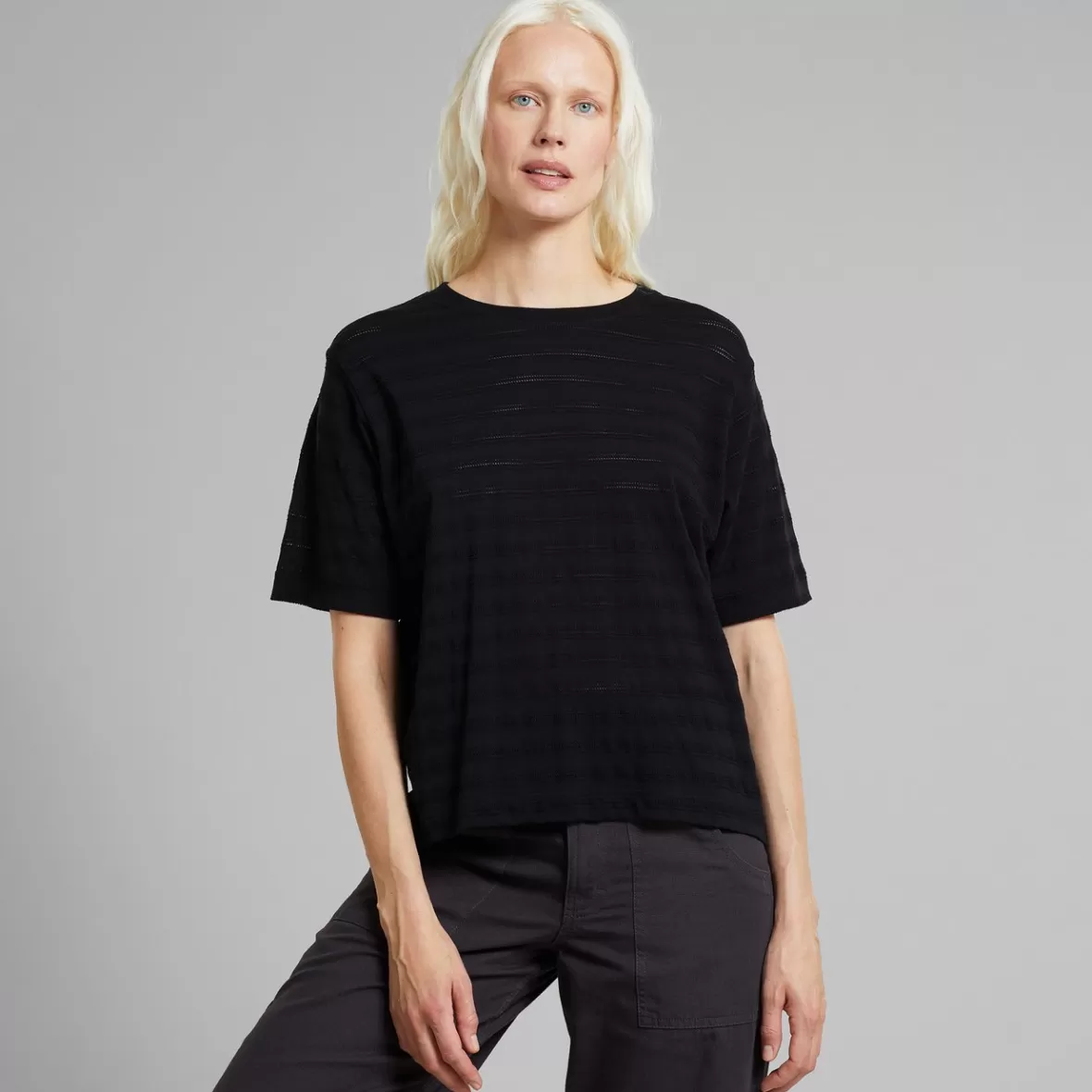 T-Shirts | DEDICATED T-shirt Vadstena Lace Black