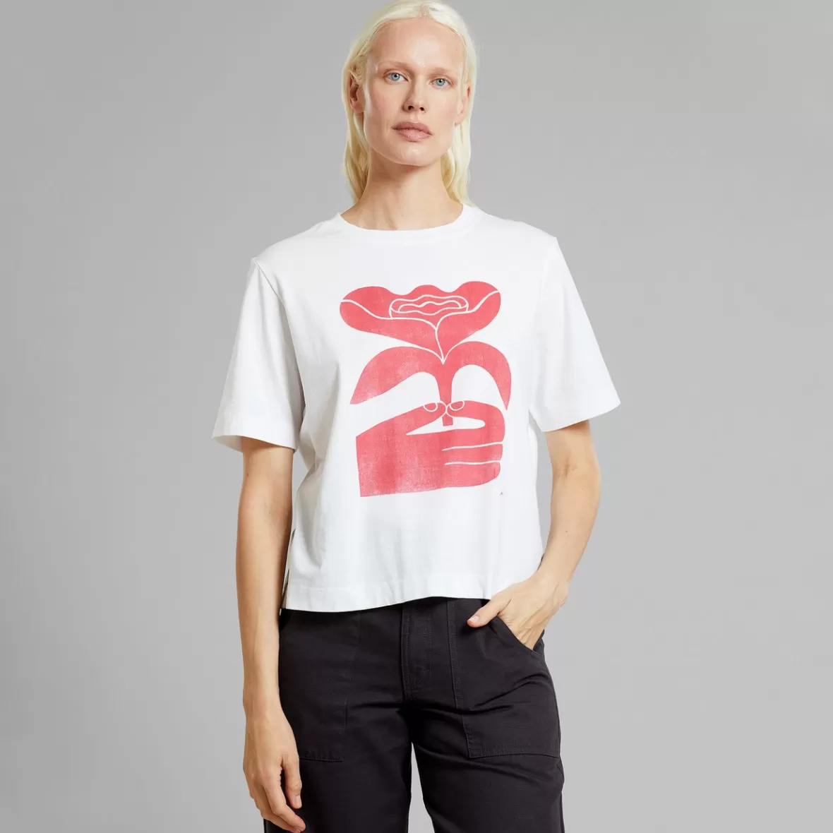 T-Shirts | DEDICATED T-shirt Vadstena My Petal White