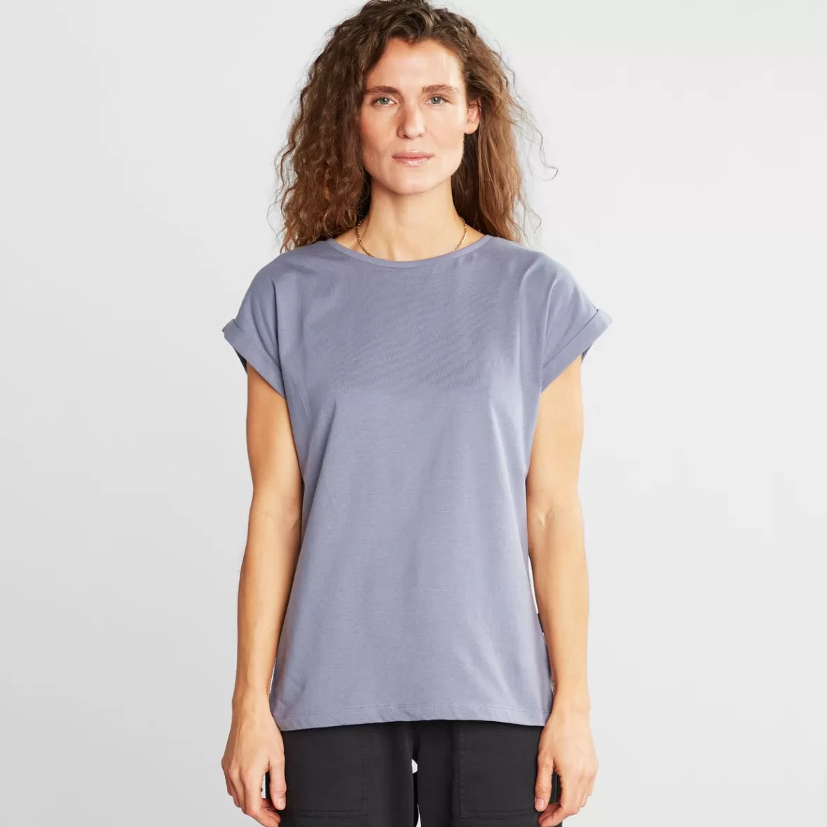 Base T-Shirts | Basics | DEDICATED T-shirt Visby Base Stone Blue