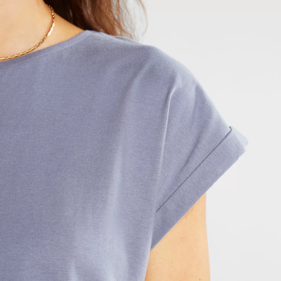 Base T-Shirts | Basics | DEDICATED T-shirt Visby Base Stone Blue