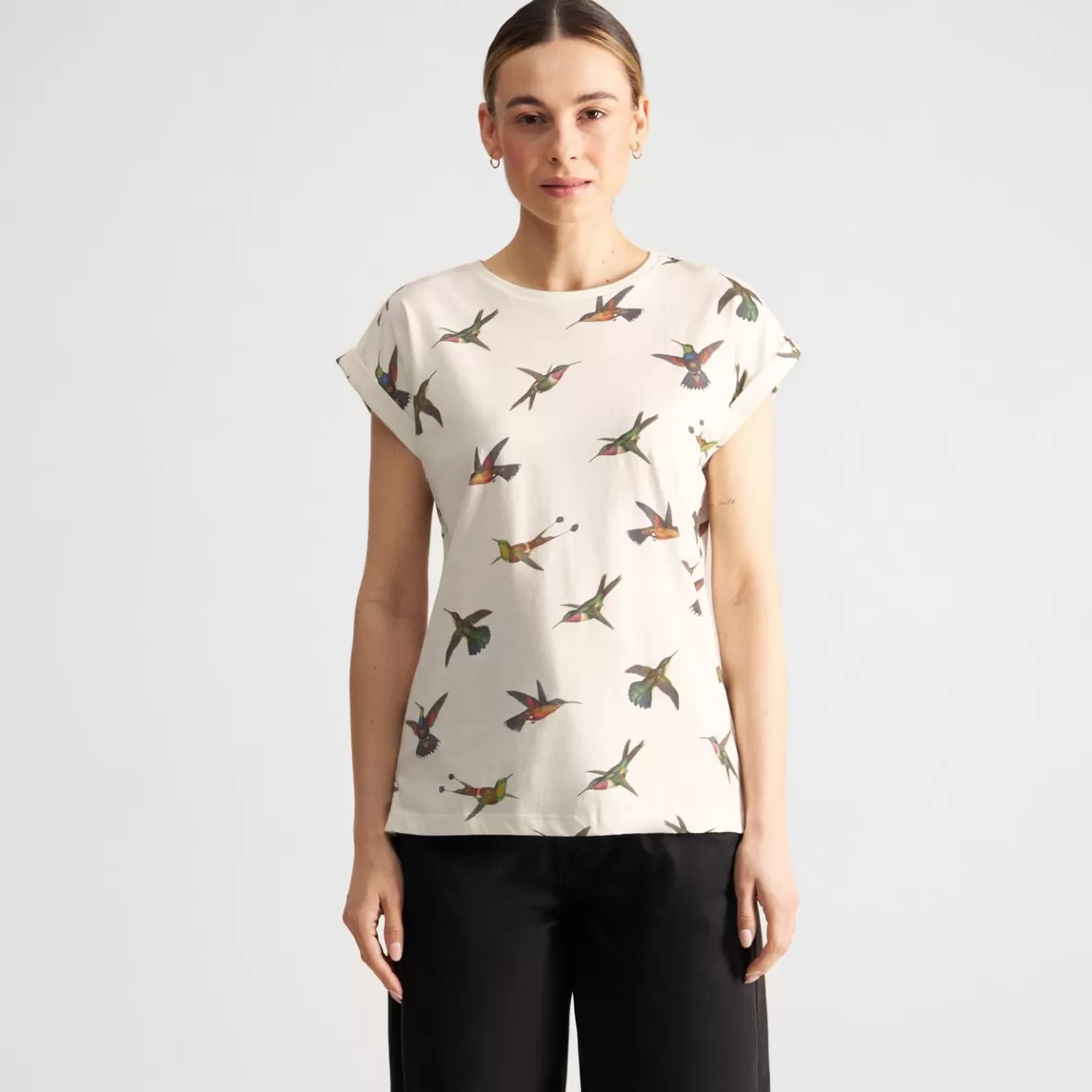 T-Shirts | DEDICATED T-shirt Visby Hummingbirds Off-White