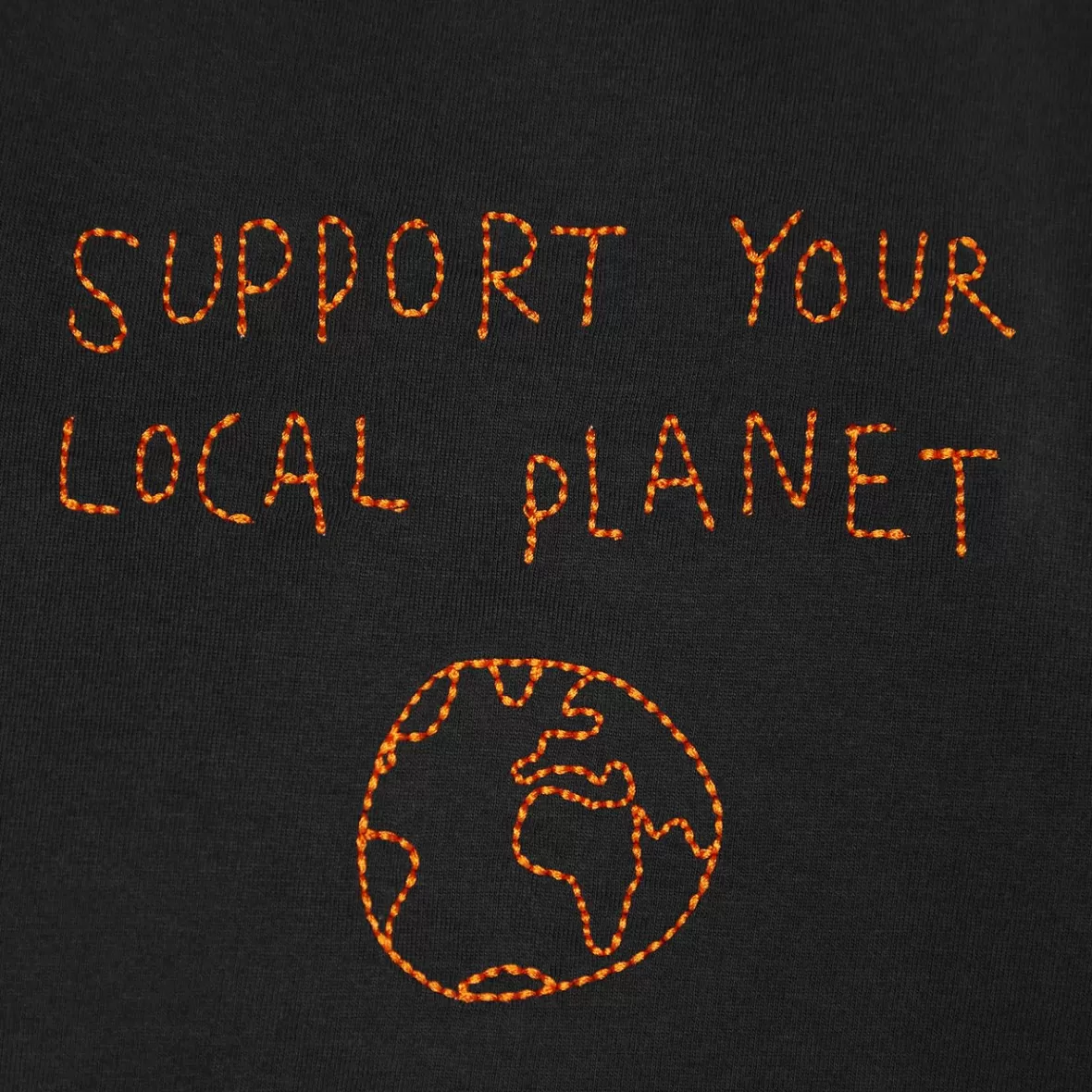 T-Shirts | DEDICATED T-shirt Visby Local Planet Charcoal