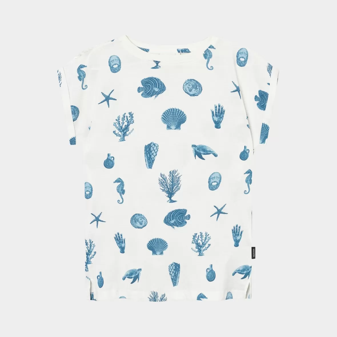 T-Shirts | DEDICATED T-shirt Visby Ocean Life AOP Off White