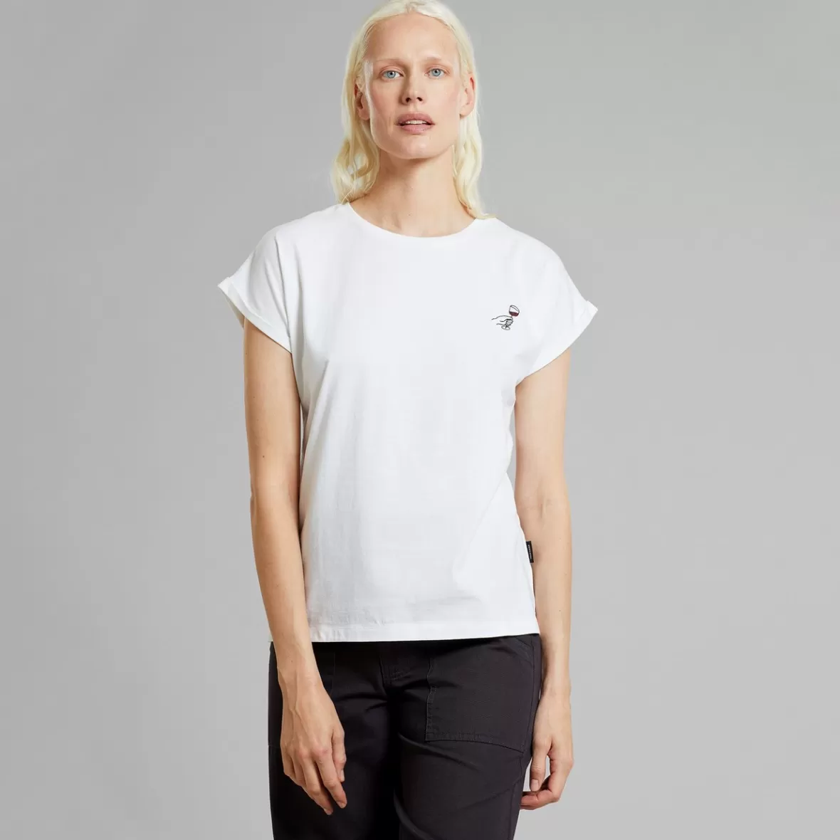 T-Shirts | DEDICATED T-shirt Visby Wine Cheers White