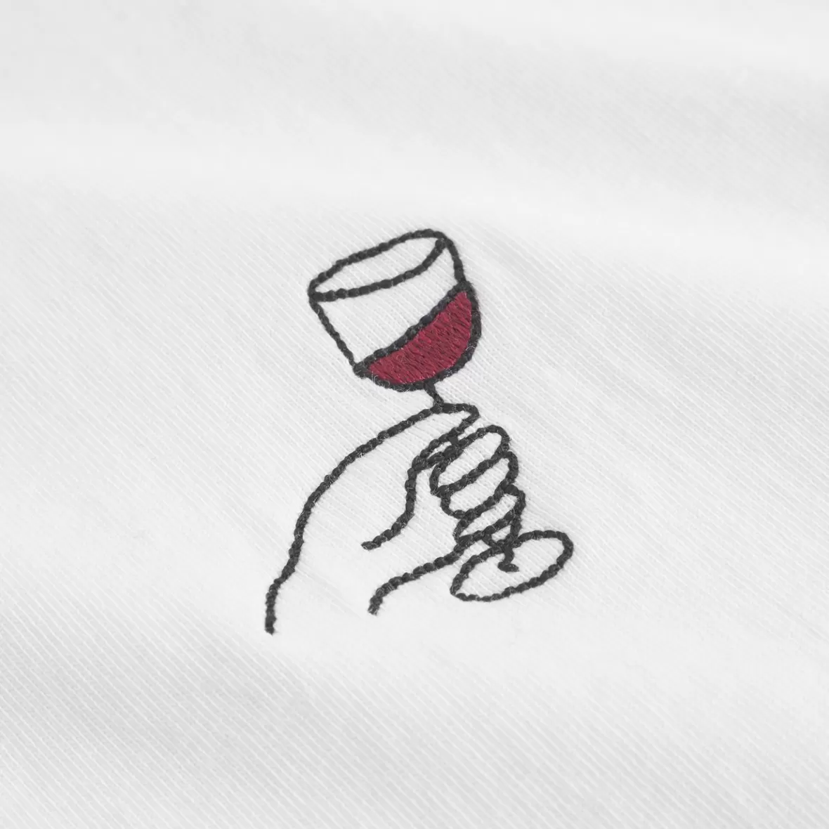 T-Shirts | DEDICATED T-shirt Visby Wine Cheers White