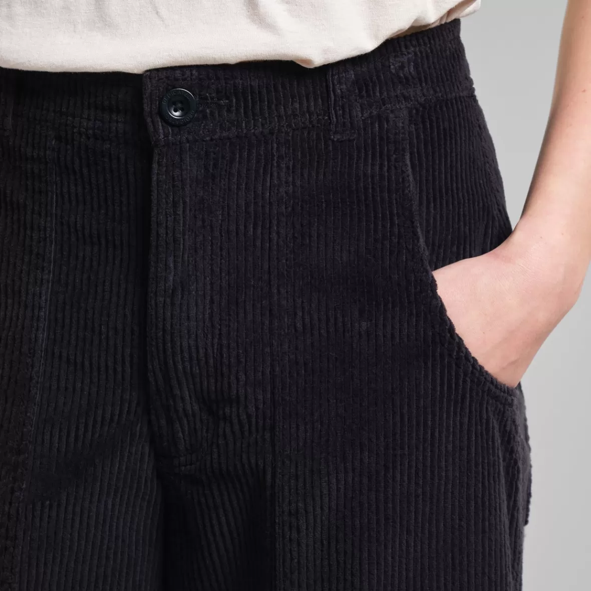 Pants | DEDICATED Workwear Pants Vara Corduroy Black