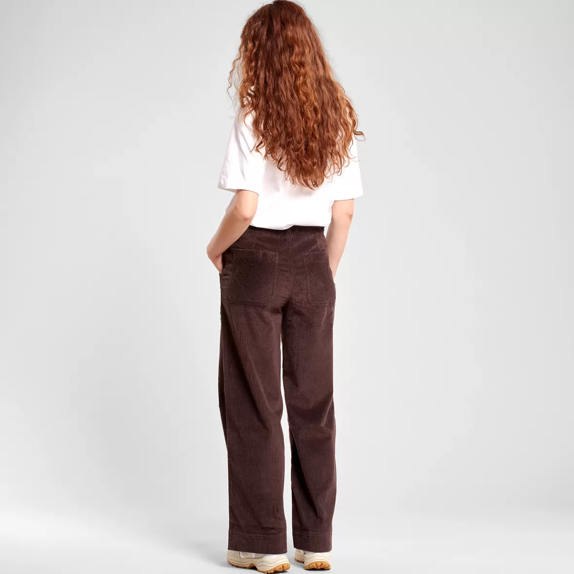 Pants | DEDICATED Workwear Pants Vara Corduroy Coffee Brown