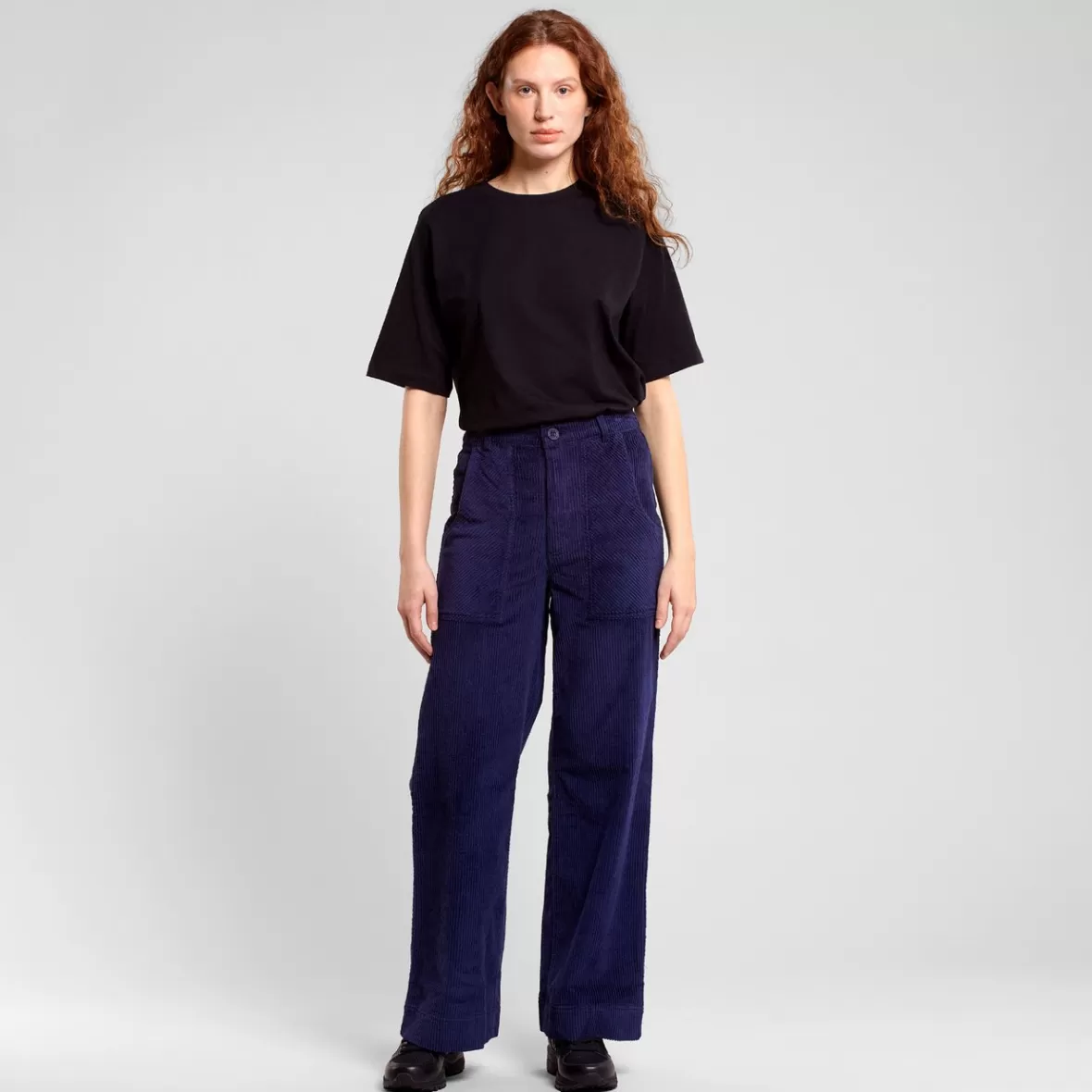 Pants | DEDICATED Workwear Pants Vara Corduroy Navy