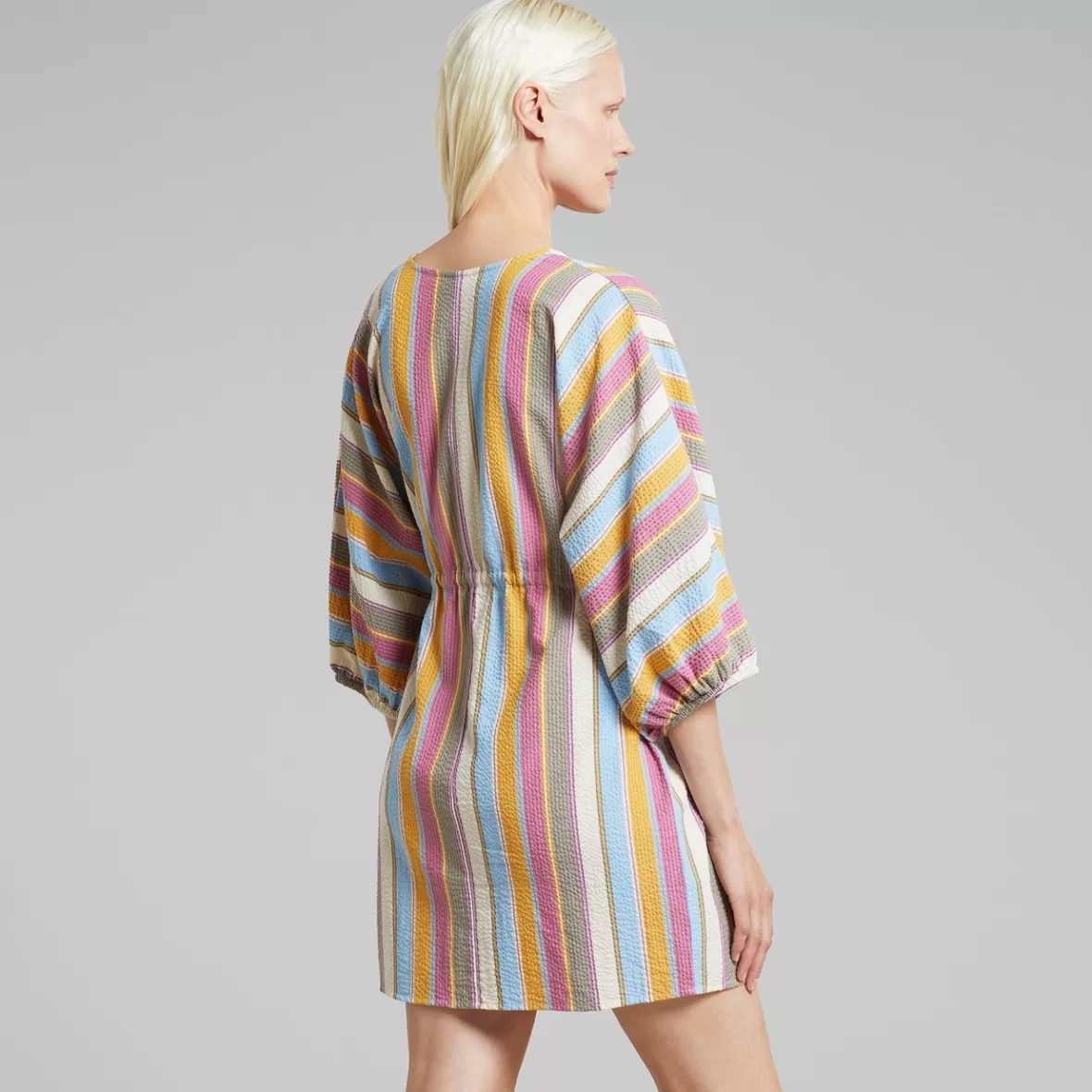 Dresses | DEDICATED Wrap Dress Ugglan Club Stripe Multi Color