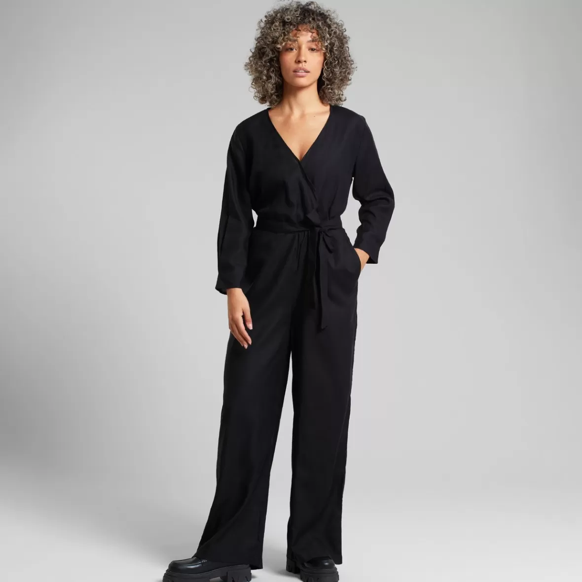 Jumpsuits | DEDICATED Wrap Jumpsuit Farsta Black